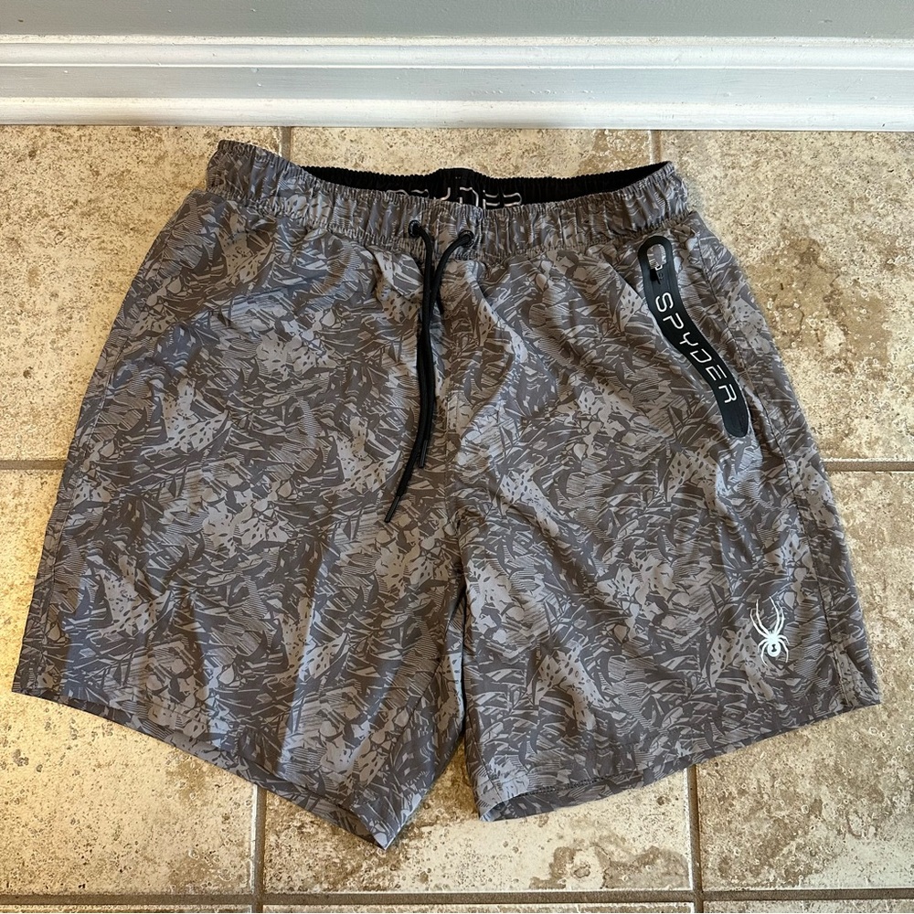Men’s Spyder Swim Trunks Bathing Suit - Size Large